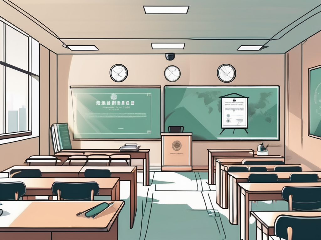 A classroom setting in hong kong with various educational tools