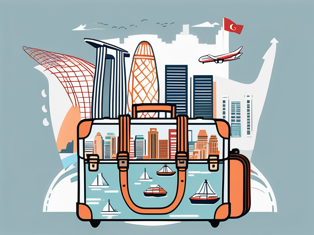 A suitcase filled with teaching materials