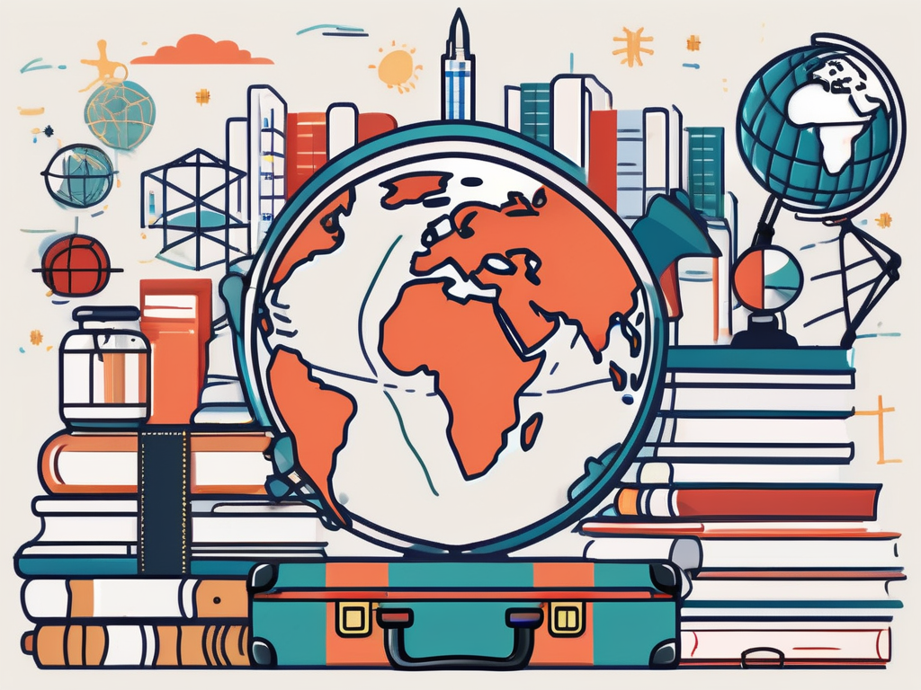 The international school of nanshan shenzhen with symbols of high education standards like a graduation cap