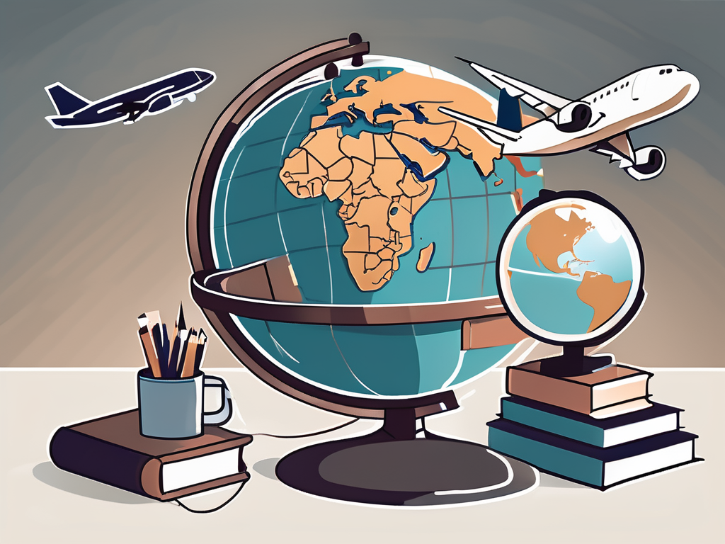 A traditional classroom setting transforming into a modern