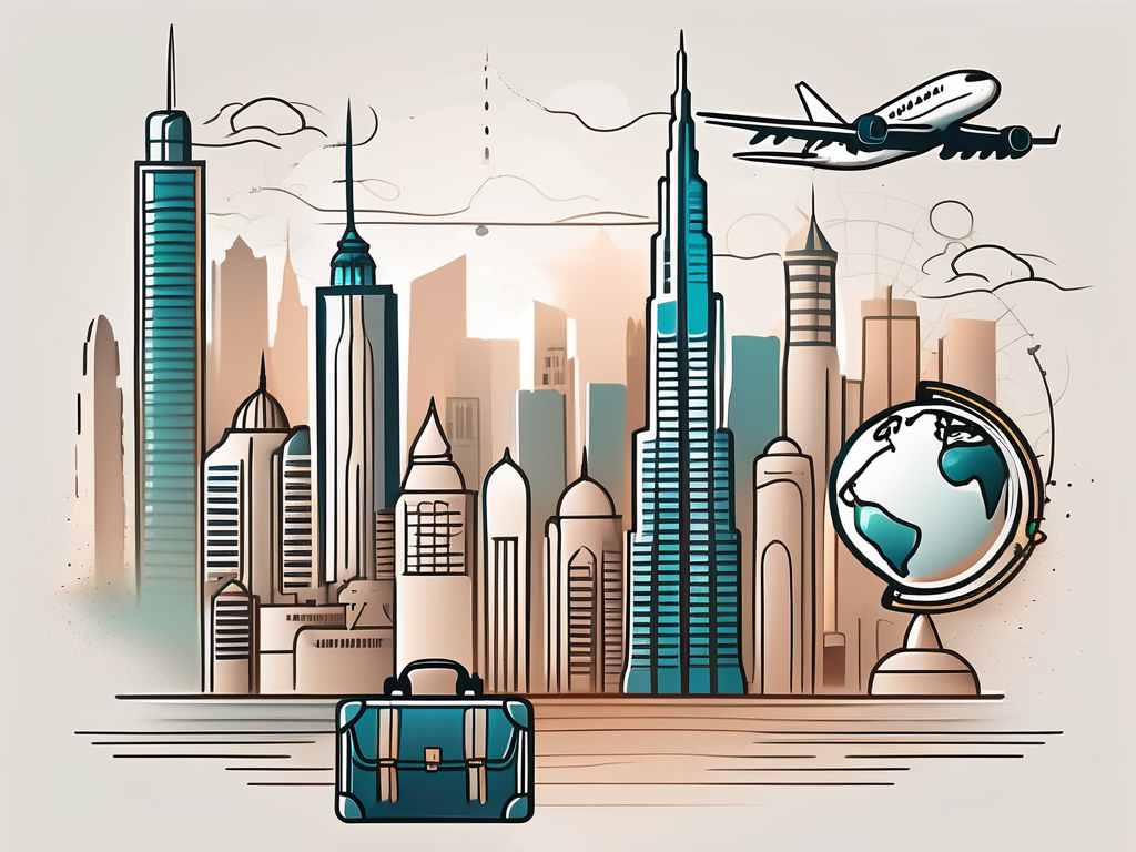 A traditional thai school building with a calendar and a globe in the background