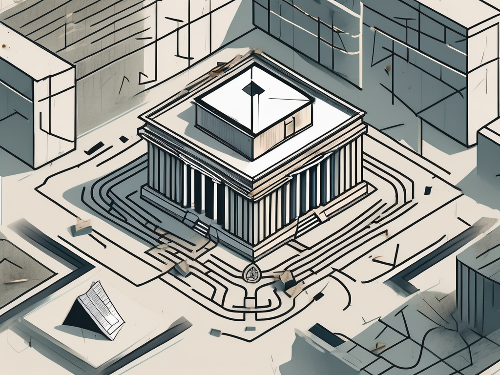 A dilapidated school building with locked gates