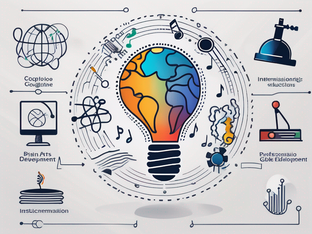 Five different symbolic icons representing unique ipgce specialisations such as a globe for international education