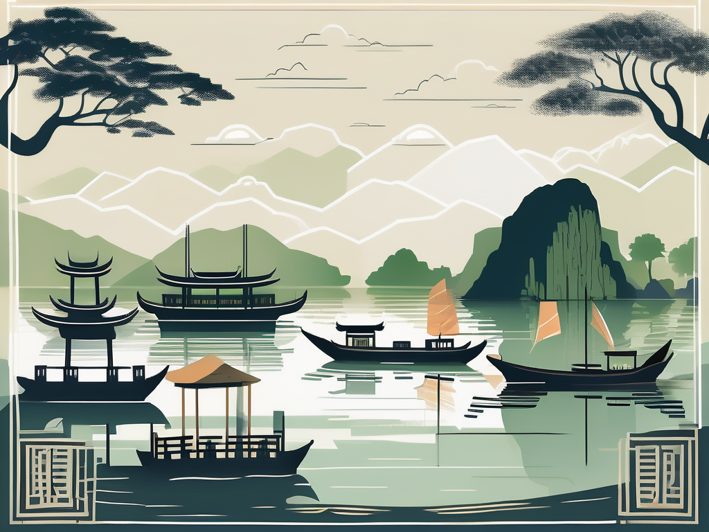 Various iconic vietnamese landmarks