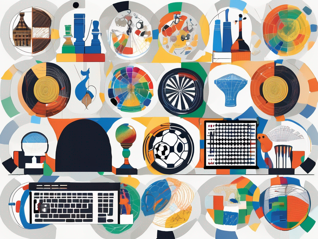 Various extracurricular activities such as a chess board