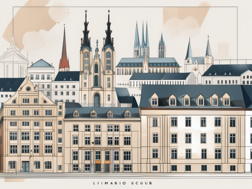 Five distinct school buildings