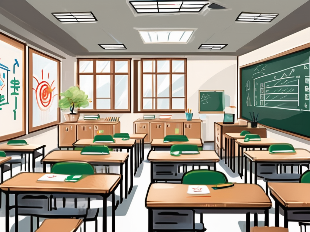 A classroom setting in china