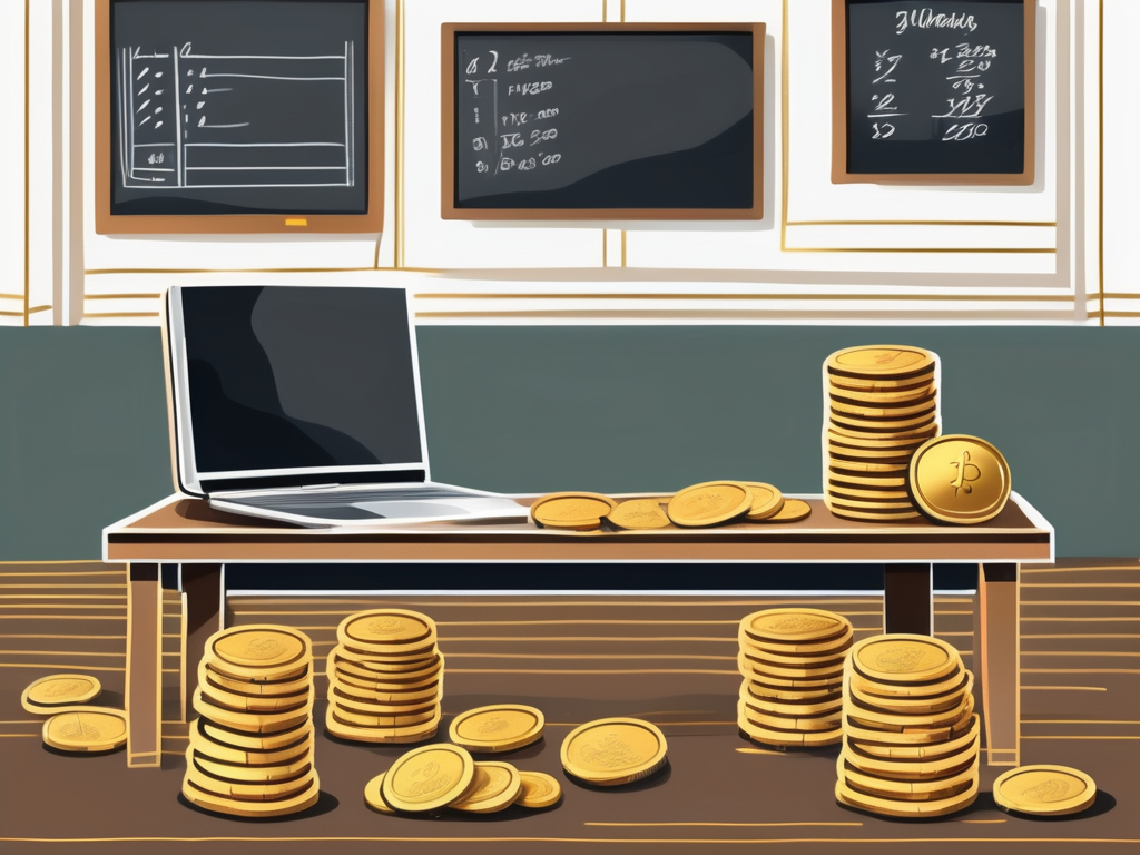 A traditional thai classroom setting with a teacher's desk