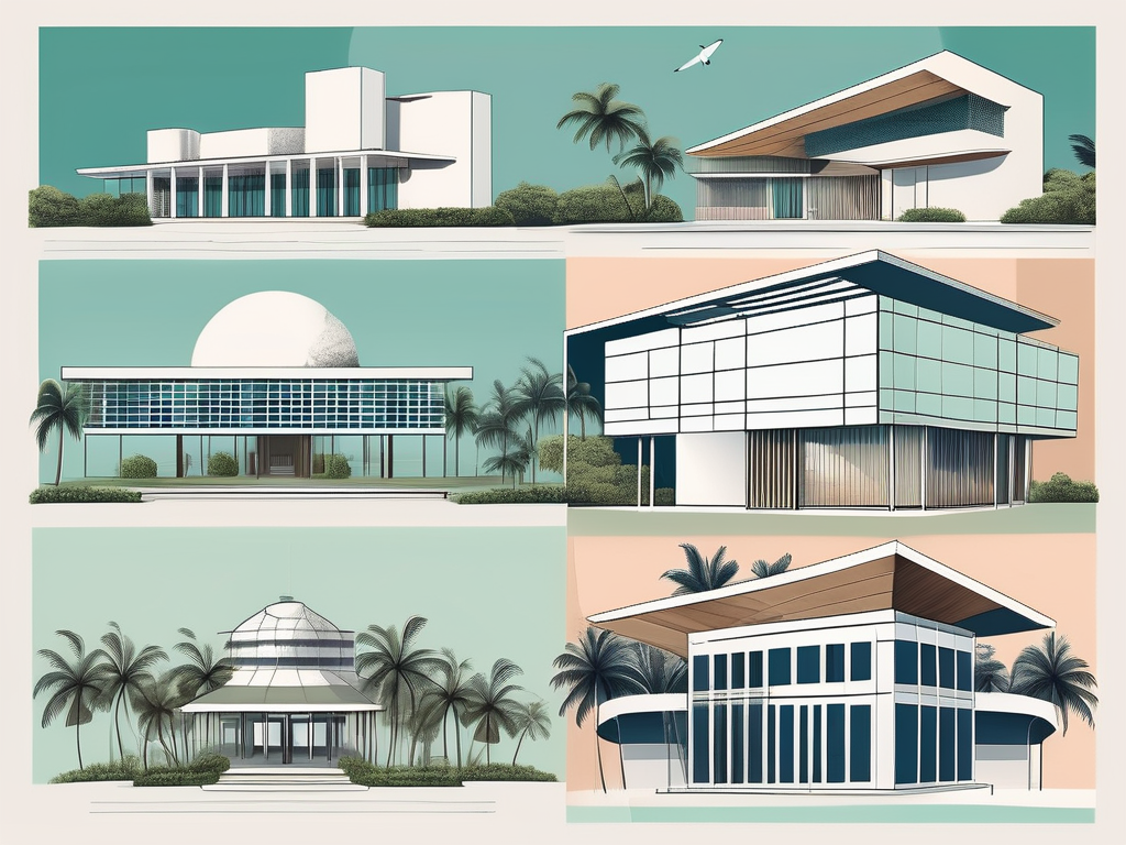 Five different school buildings