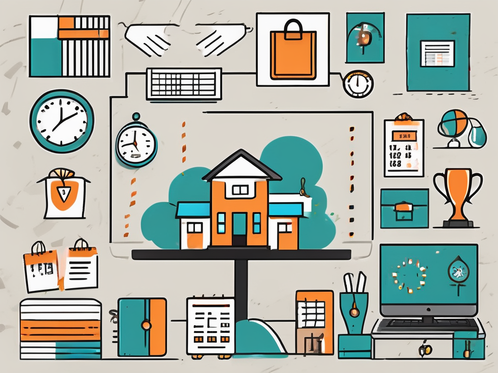 A classroom setting in singapore with various symbols representing benefits and bonuses such as a gift box