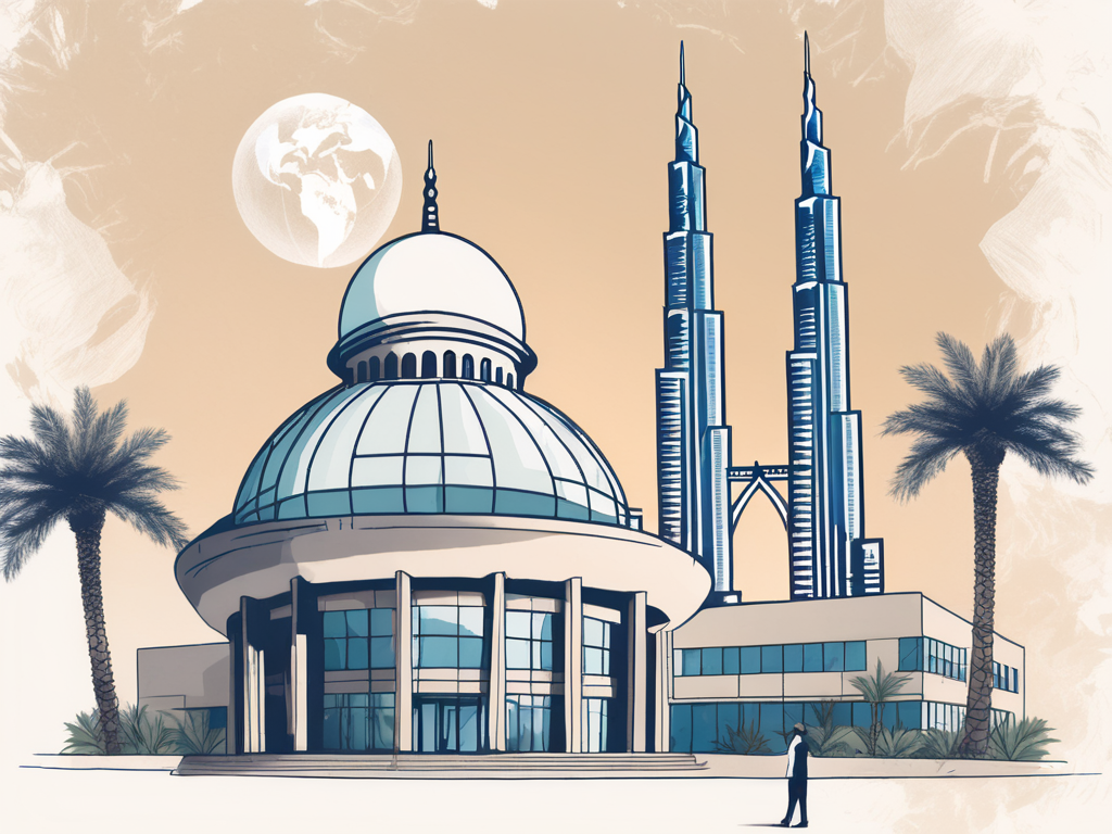 A modern international school building in dubai