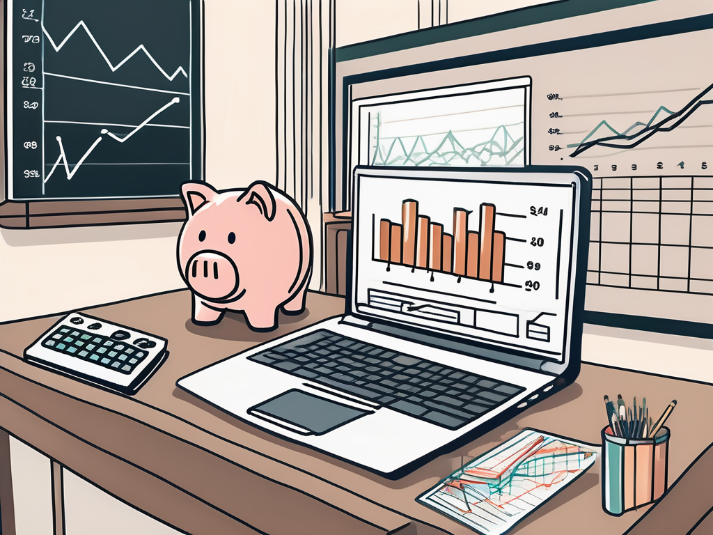 A laptop displaying an online classroom environment