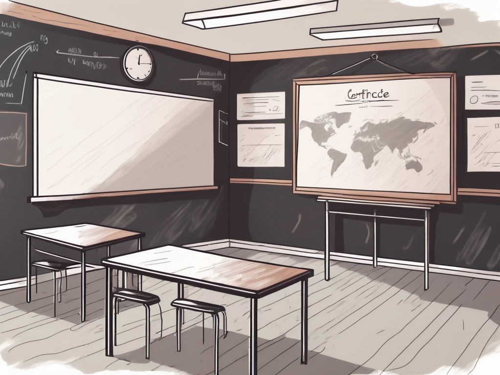 A deserted bangkok school with closed doors and windows