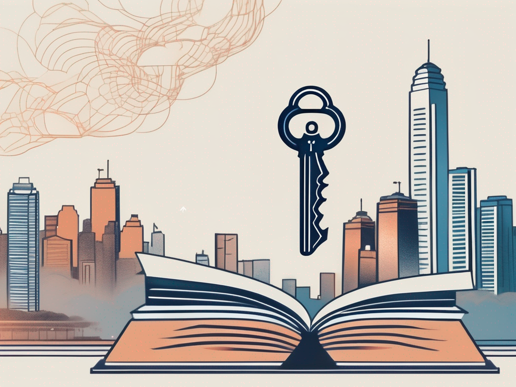 A symbolic key unlocking a book representing education