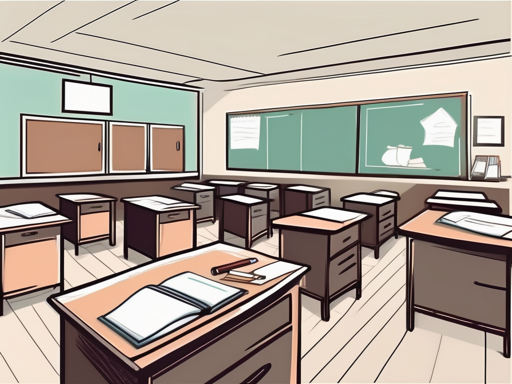 A classroom setting in the uk
