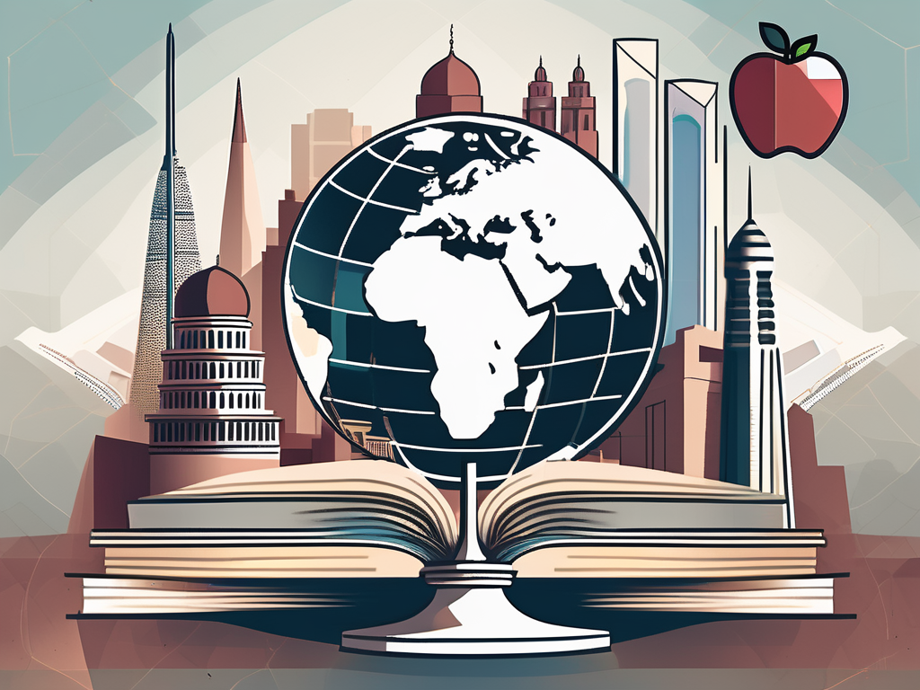 A classroom setting in singapore with diverse cultural symbols