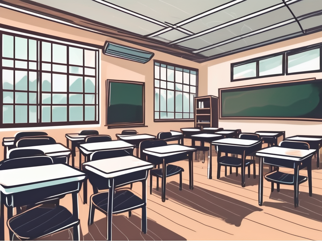 Five distinct school buildings