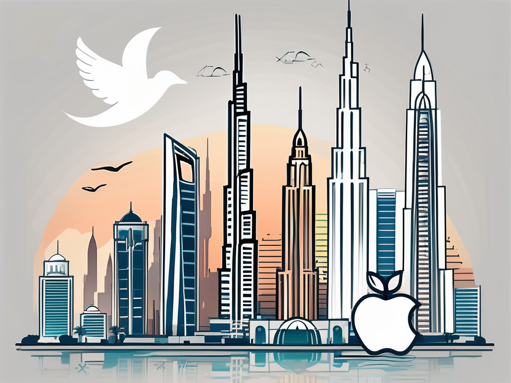 Various iconic landmarks of dubai