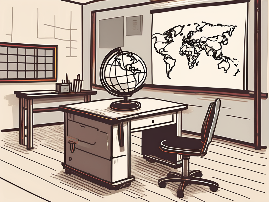 Iconic thai elements like a temple