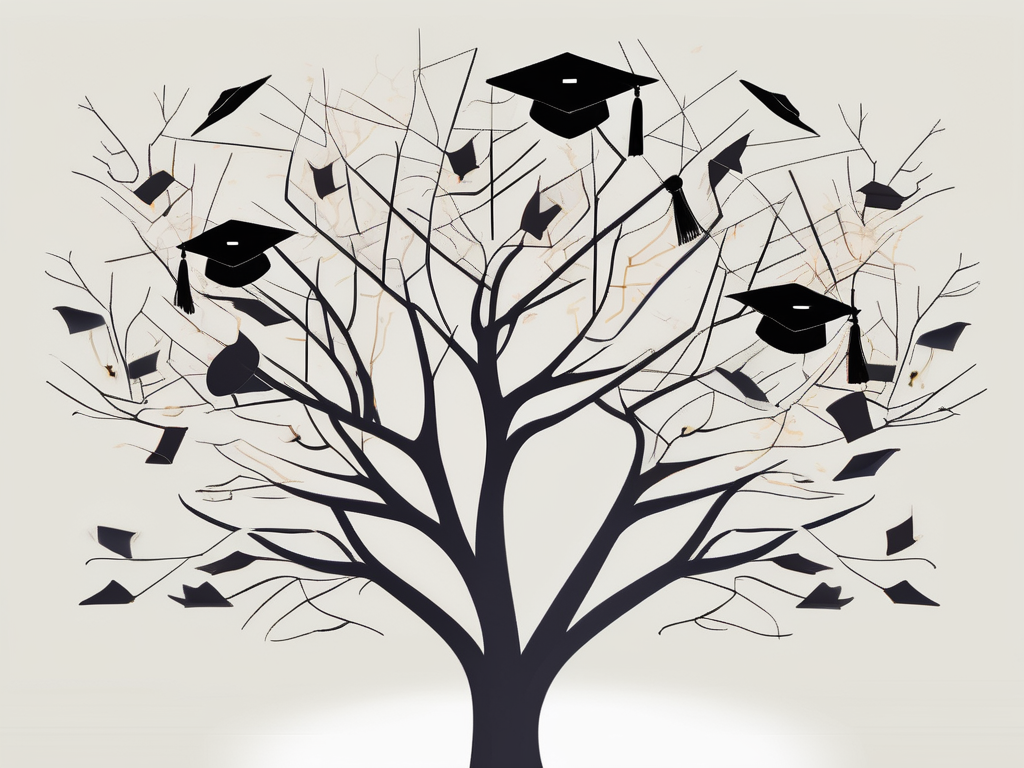 A tree with branches expanding outwards