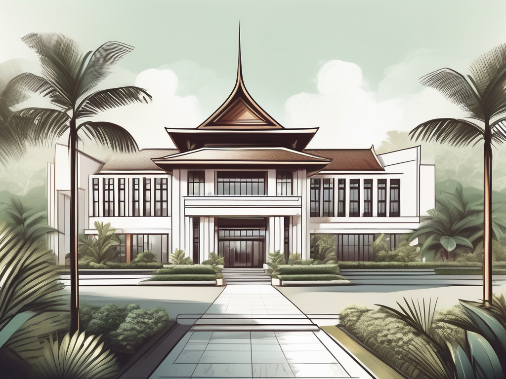 A luxurious school campus in thailand