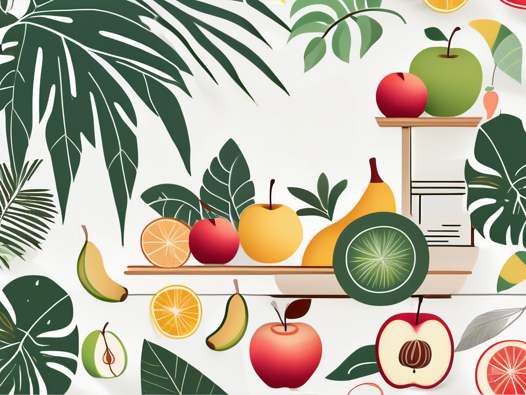 A healthful assortment of tropical fruits