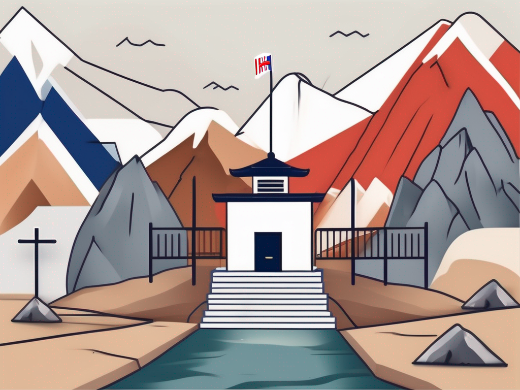 A schoolhouse with a thai flag