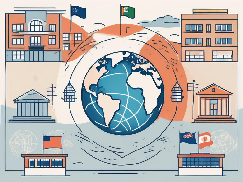 An international school and a local school side by side