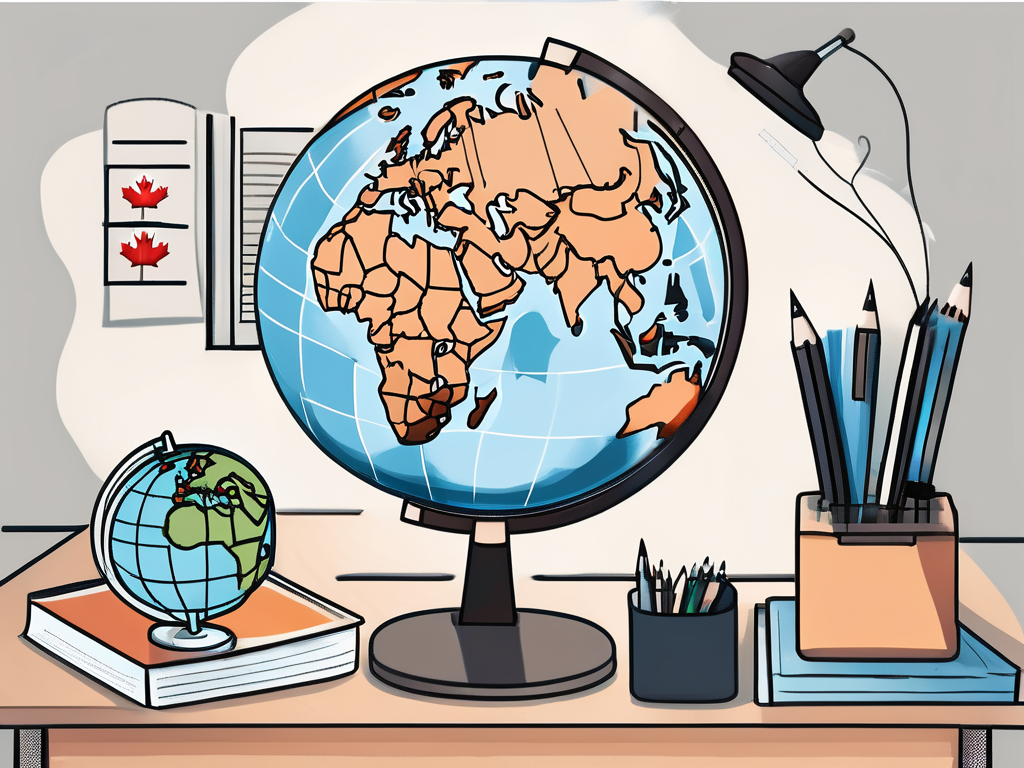 A classroom setting in singapore with teaching materials