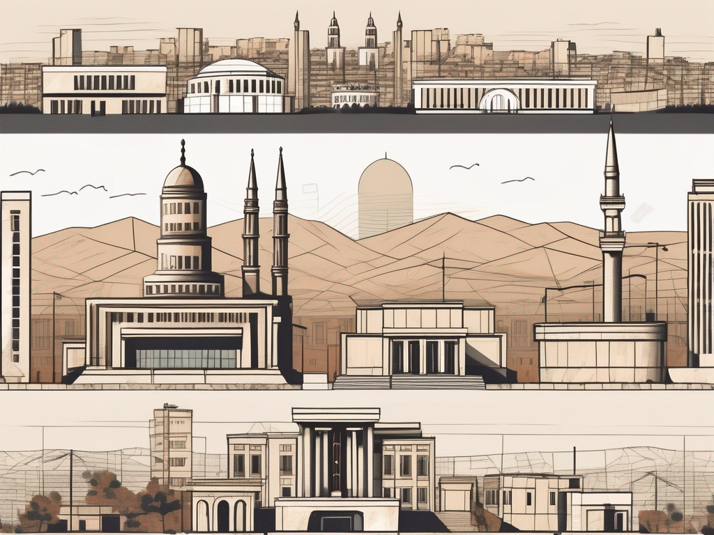 Five distinct school buildings