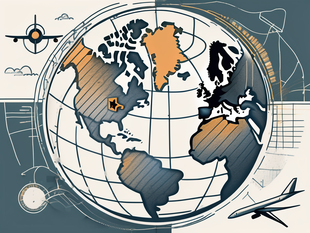 A globe focused on germany