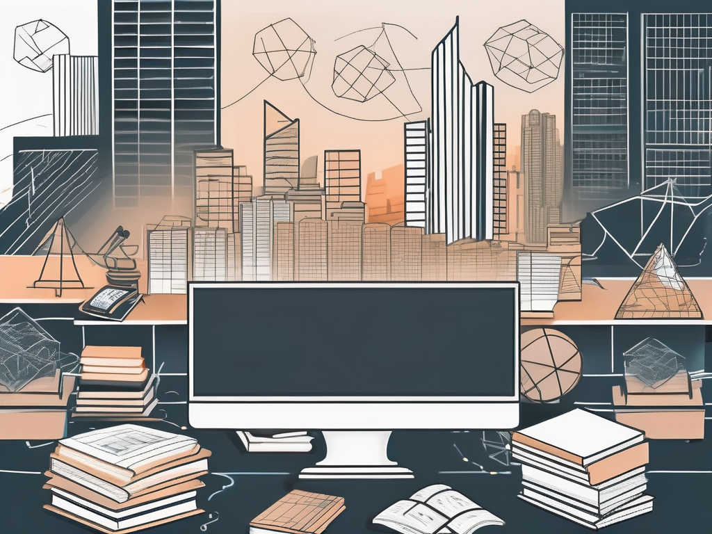 A classroom setting with scattered books