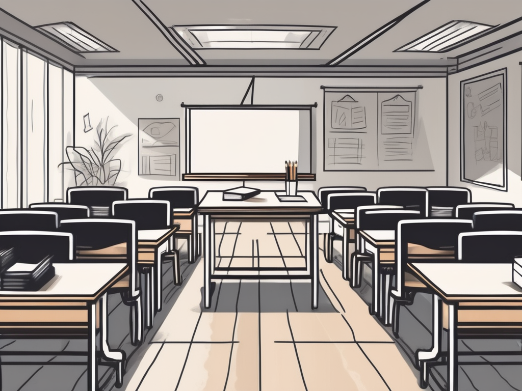 A suitcase filled with various teaching supplies