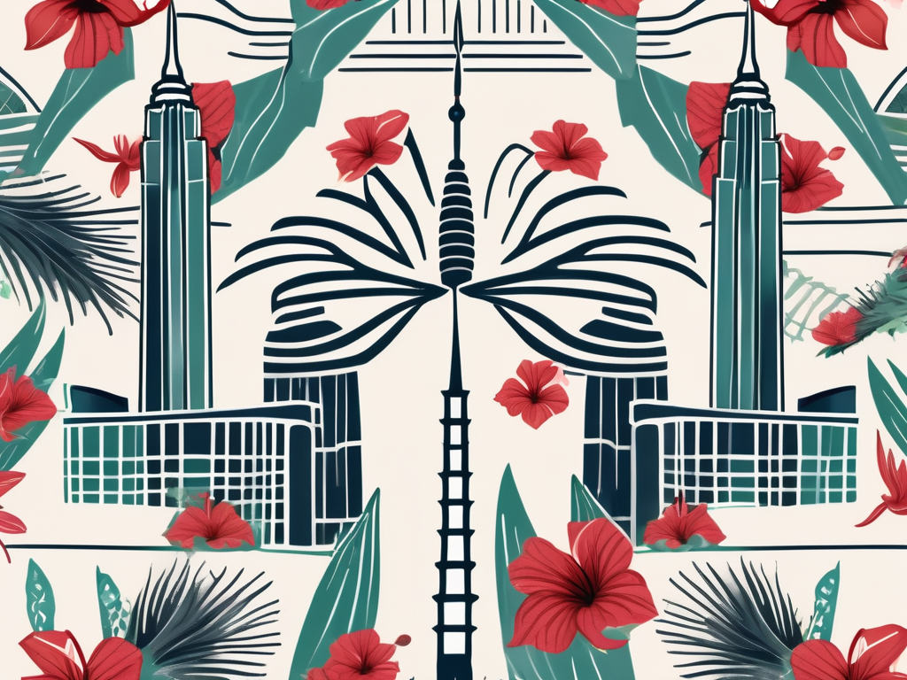 A mix of educational tools like a graduation cap