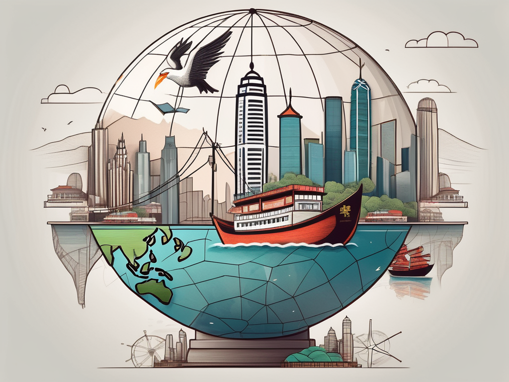 A globe with a graduation cap on top