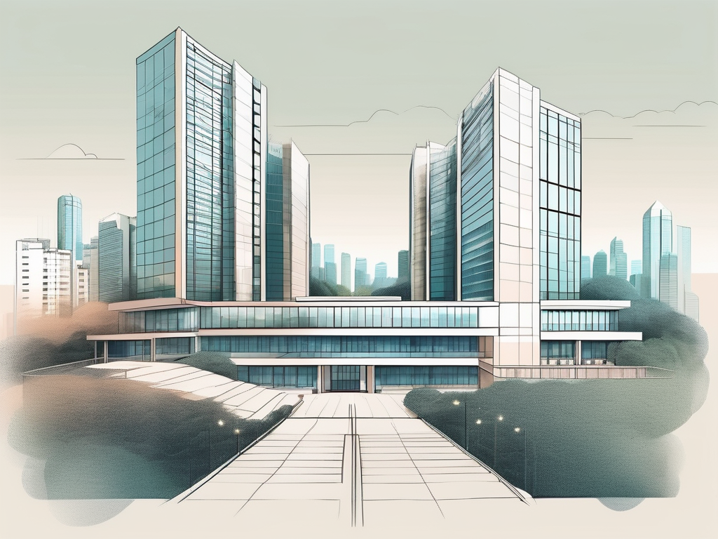 An international school building in hong kong skyline