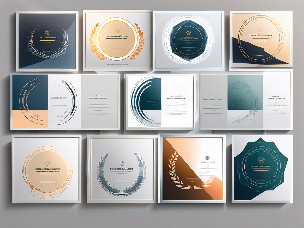 Nine different certificates