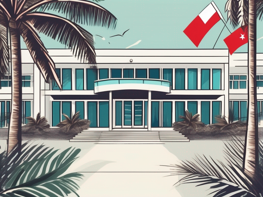 An international school building in the maldives