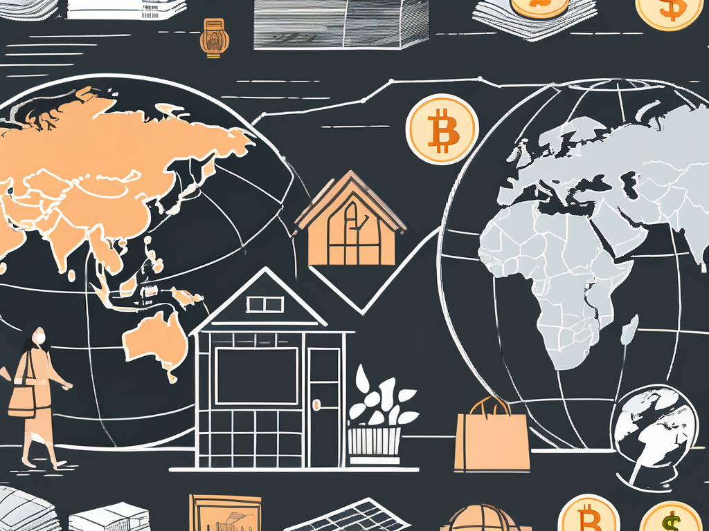 A variety of international currencies