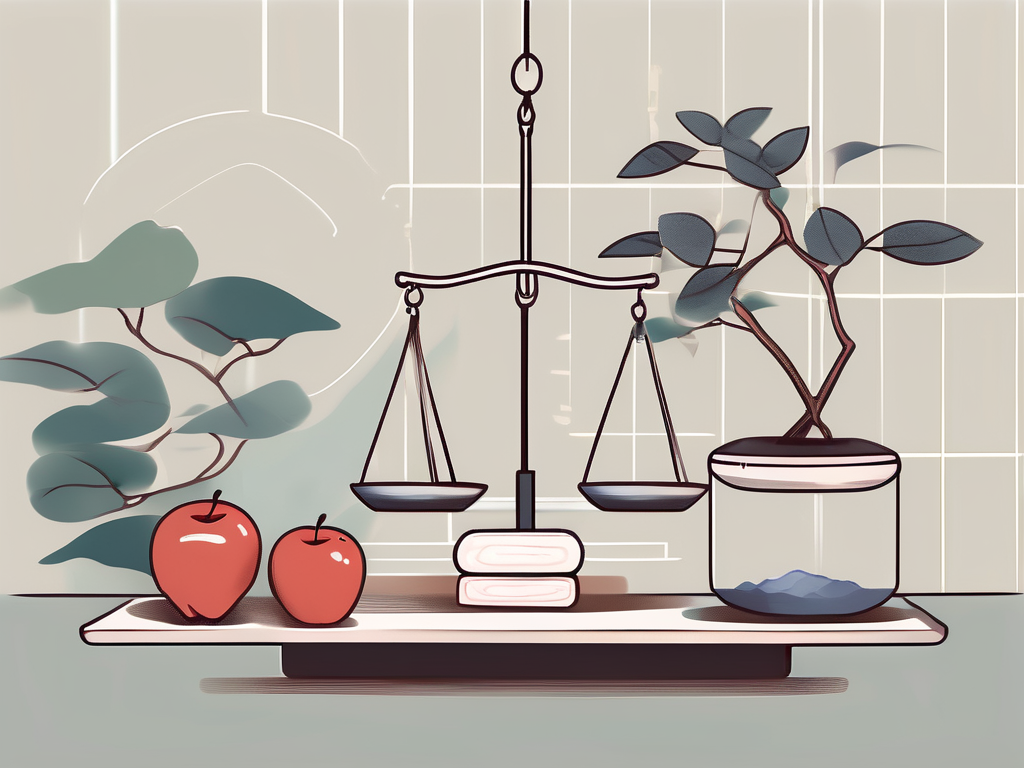 A tranquil chinese classroom setting with elements symbolizing wellness