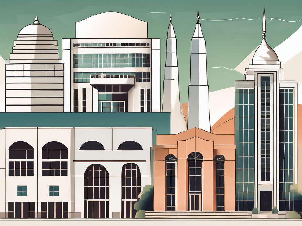 A serene singapore school environment with elements like a tree