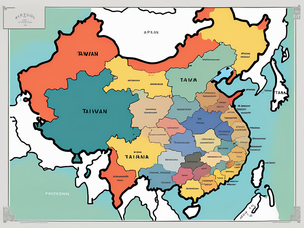 A map of taiwan