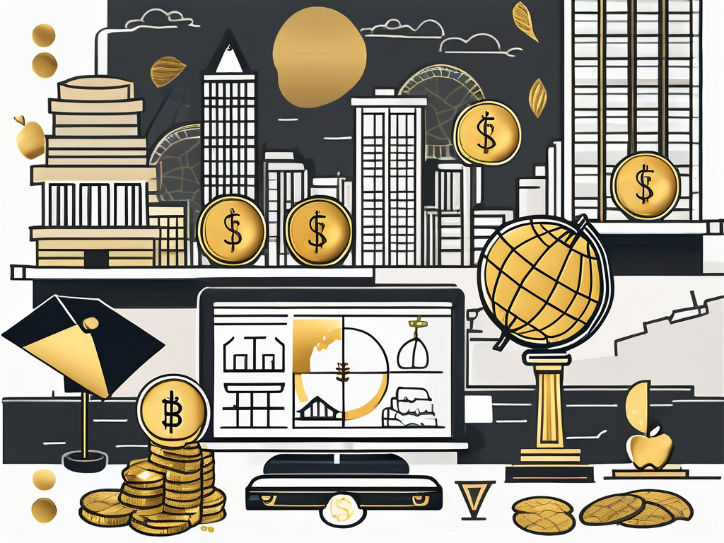 A collection of symbolic elements that represent teaching