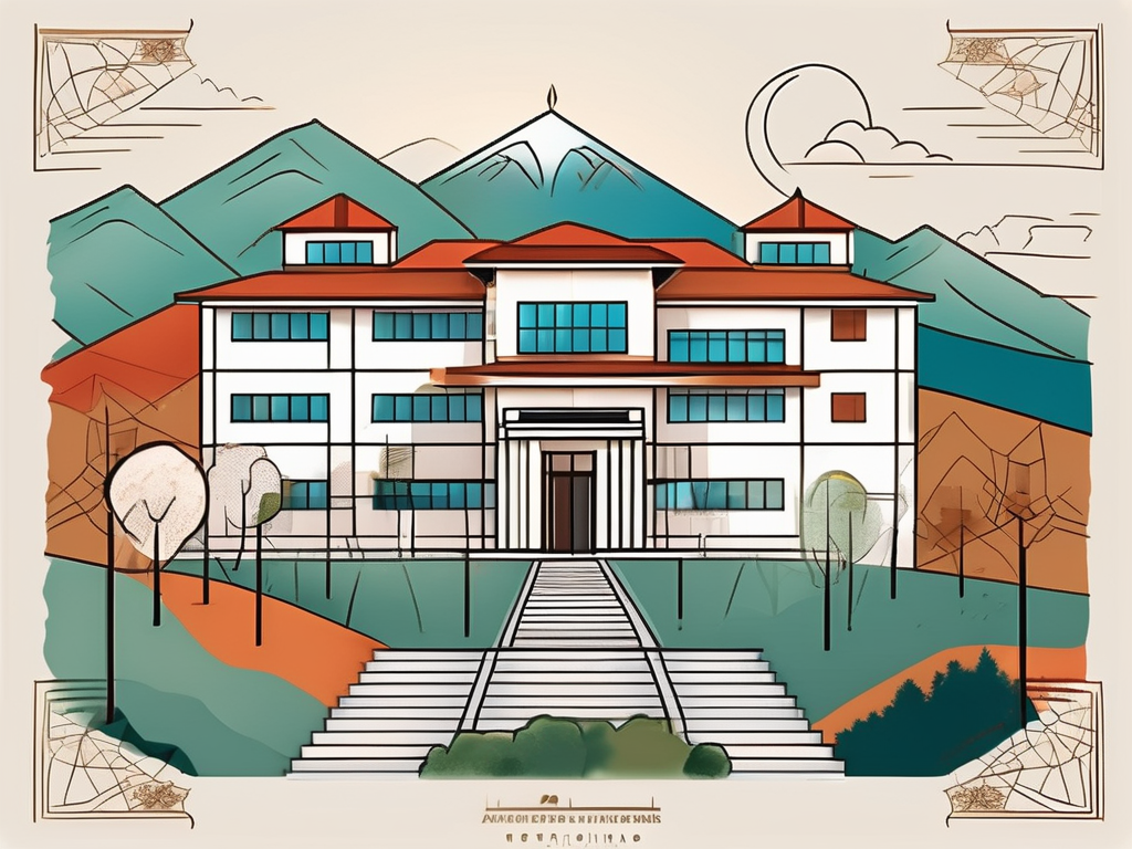 A diverse array of international school buildings in turkey