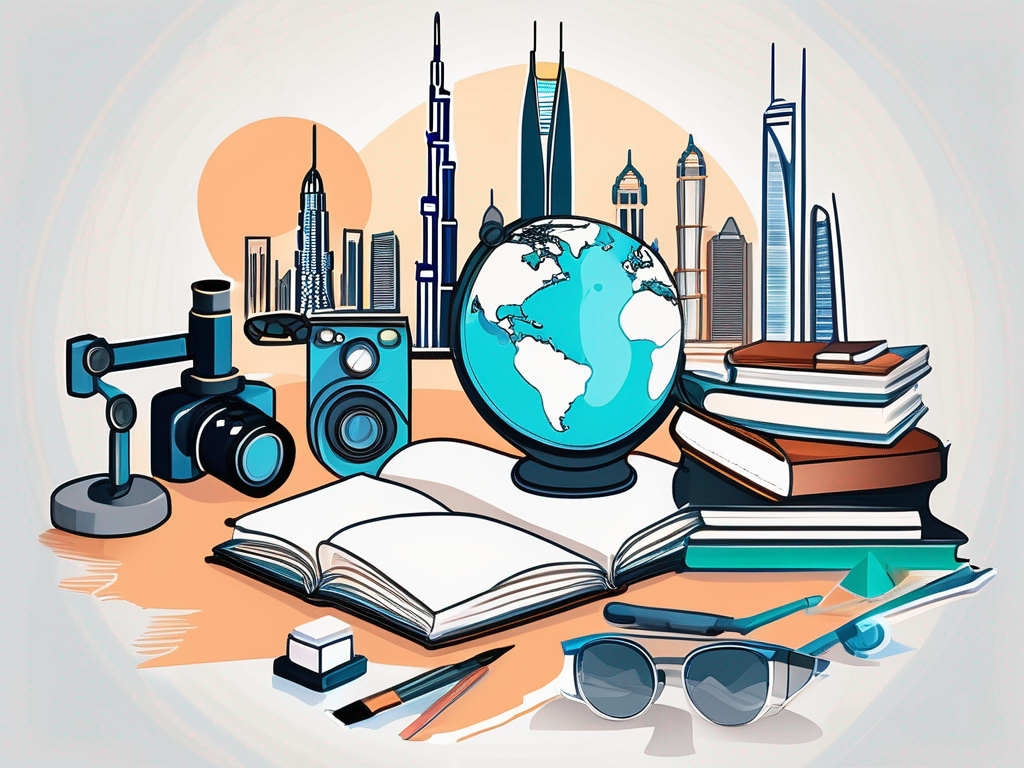 A variety of educational tools like books