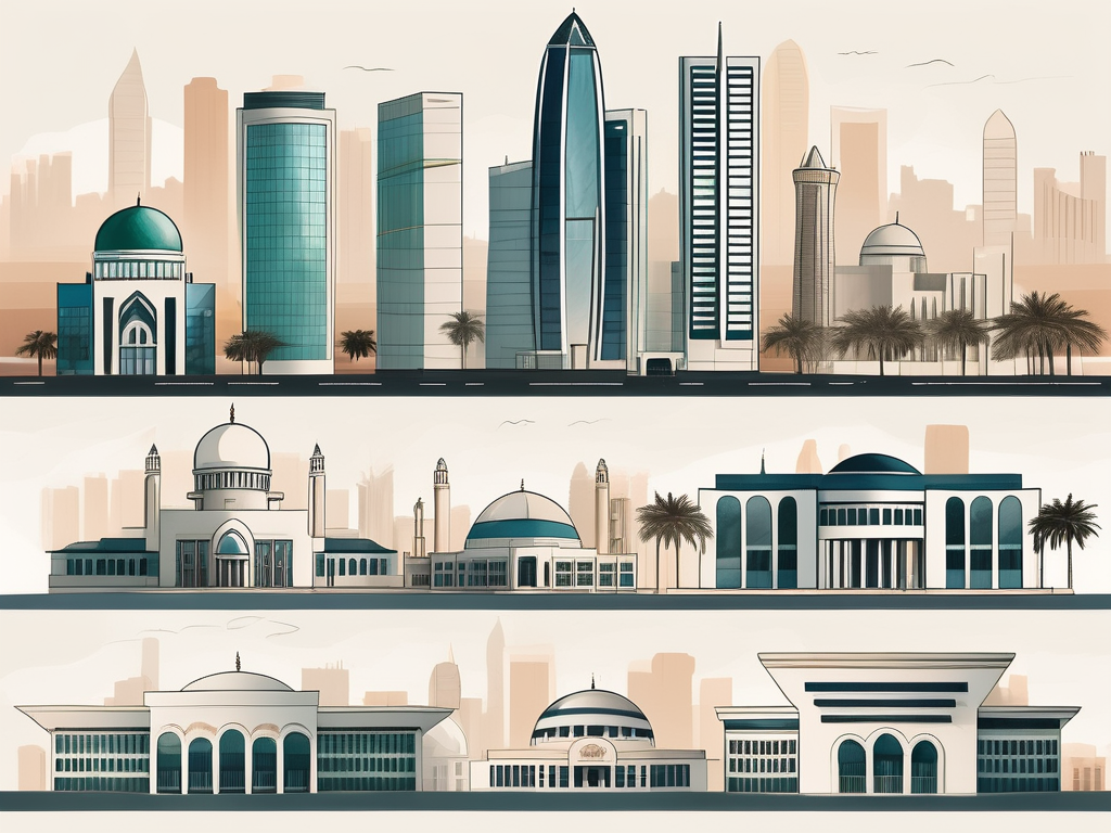 Five different school buildings