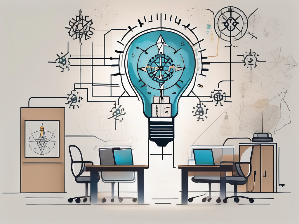 A classroom setting in dubai with a modern iqts (intelligent tutoring system) device