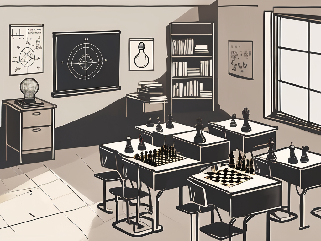 A classroom setting in hong kong with various educational tools like books