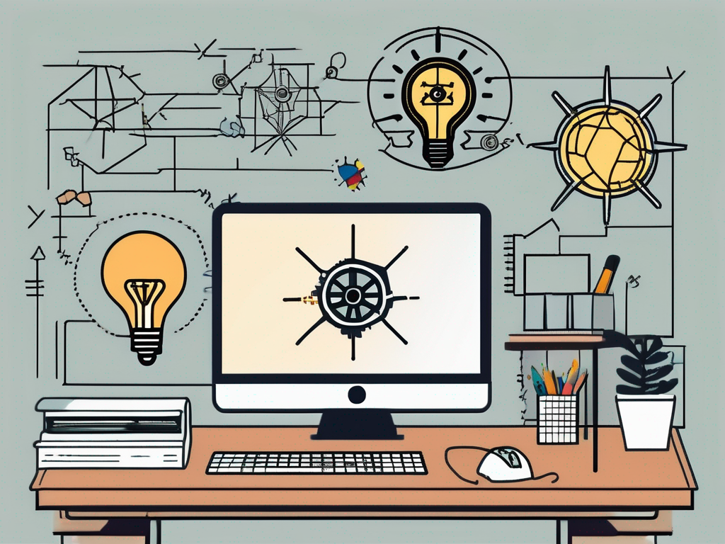 A classroom setting in singapore with an iqts (intelligent tutoring system) represented as a computer on a teacher's desk