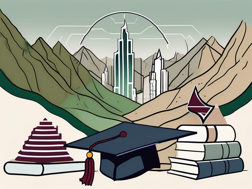 Four symbolic items representing teaching challenges in dubai and qatar